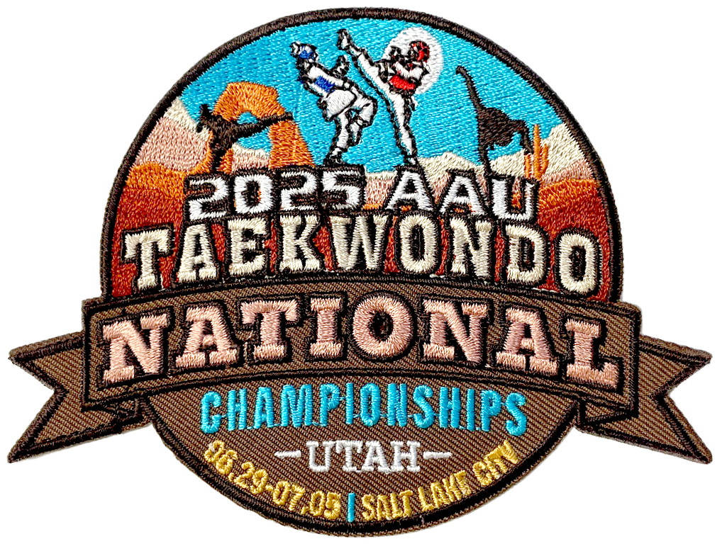 2025 AAU Taekwondo National Championship Patch w/ Adhesive back