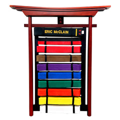 AAMA Budo Wall Mountable Wooden Belt Display