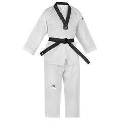 adidas adiTKD Basic Taekwondo Black Belt Uniform - Black V-Neck