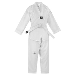 adidas Basic Taekwondo Student White V-Neck Uniform
