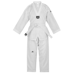 adidas Basic Taekwondo Student White V-Neck Uniform