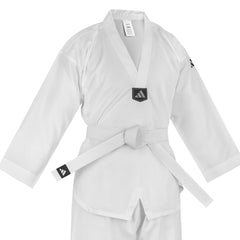 adidas Basic Taekwondo Student White V-Neck Uniform