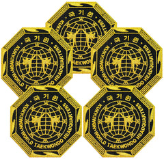 Kkukiwon Octagon Logo Embroidered Iron On Patch