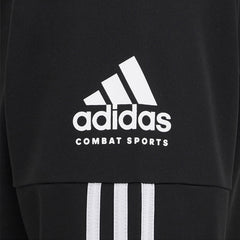 adidas Combat Sports 3 Stripe Team Jacket - TR100 - Black White