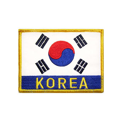 Korean Flag Patch w/ Lettering