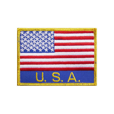 USA Flag Patch w/Lettering