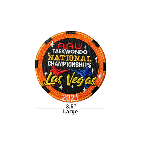 2021 AAU Taekwondo National Championship Patch w/ Adhesive Back