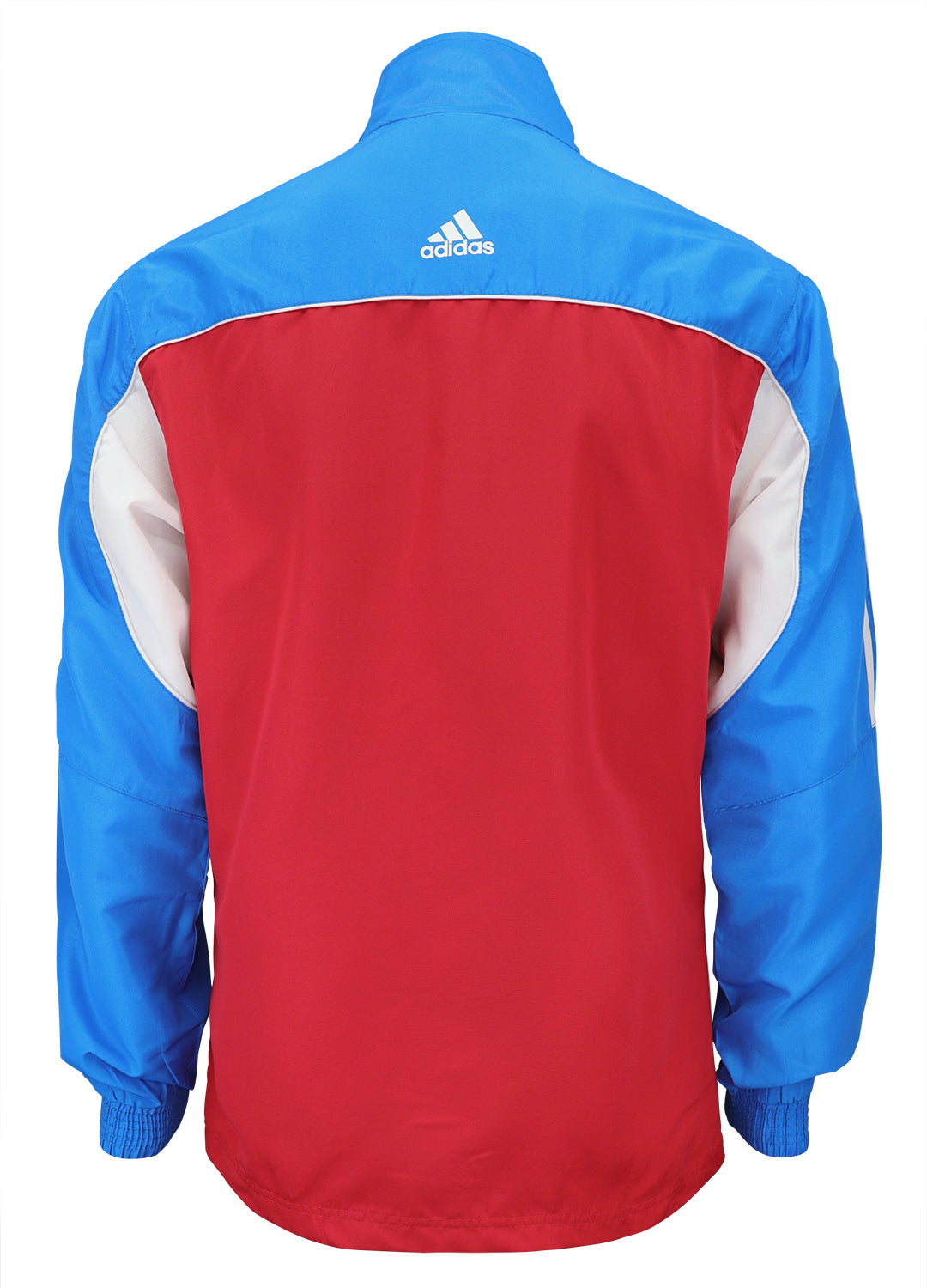 adidas Red White Blue Windbreaker Style Team Jacket Back View