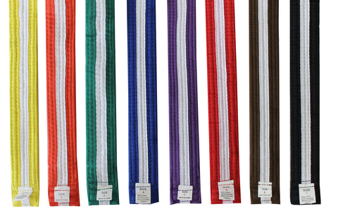 Color Belt with White Stripe